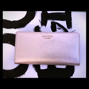 Kate Spade Cameron Large Bifold Wallet Rose Gold